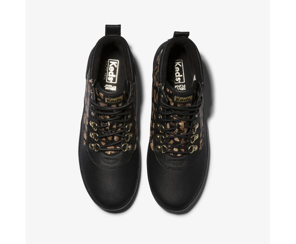 Womens Keds Boots - Scout II Water-Resistant Canvas w/ Thinsulate™ - Leopard - 4157-JIVHY